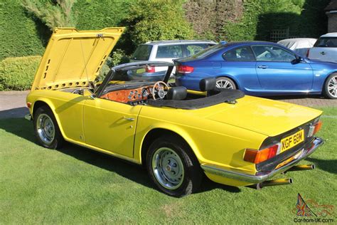 Triumph Tr6 Mimosa Yellow Full Leather Low Millage Long T