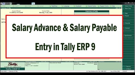 Salary Journal Entry In Tally Salary Mania