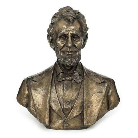 Abraham Lincoln Bust Mbz Home Accent Sculpture Cold Cast Bronze