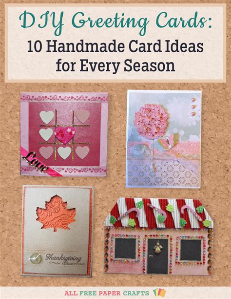 Other birthday card decoration ideas. DIY Greeting Cards: 10 Handmade Card Ideas for Every Season free eBook | AllFreePaperCrafts.com
