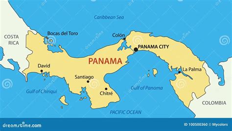 Mapa Politico De Panama