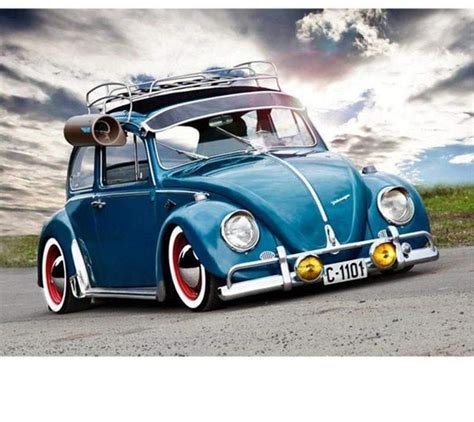 Car Diamond Painting Square Volkswagen New Beetle Vw Beetle Classic