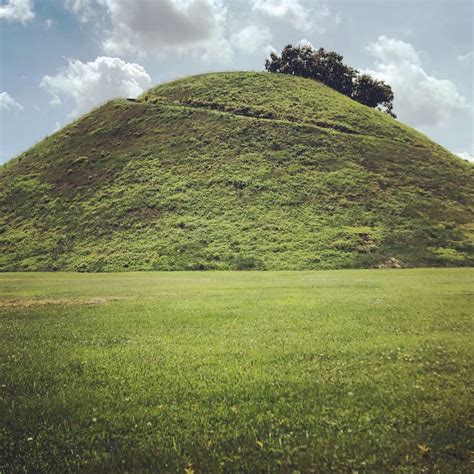 The Grave Creek Indian Burial Mound At 70 Feet High Dominates The