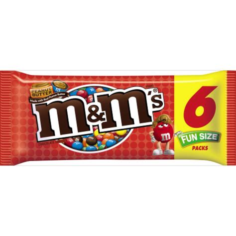 Mandms Peanut Butter Fun Size Packs Chocolate Candies 368 Oz Qfc