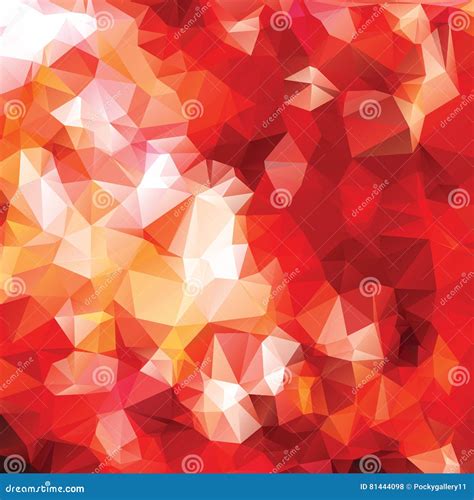Red Abstract Polygon Pattern Stock Vector Illustration Of Backdrop