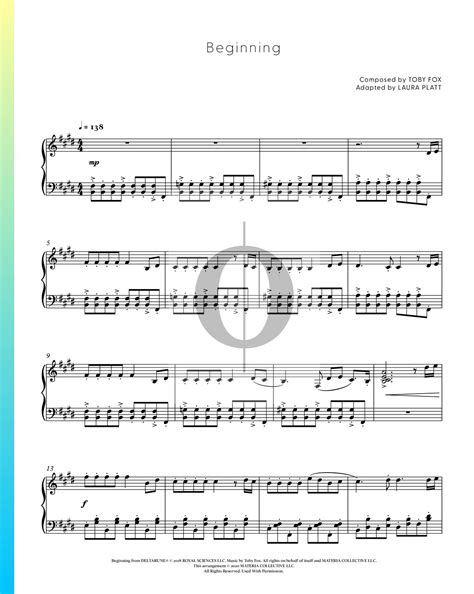 Beginning Sheet Music Piano Solo Oktav