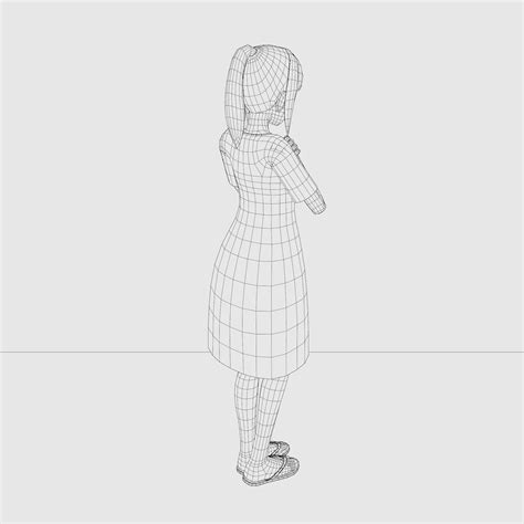 3d Model Female Type 3 Vr Ar Low Poly Cgtrader