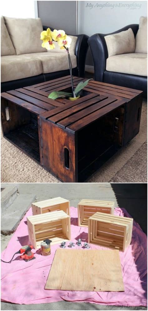 Diy projects » home and furniture » 11 diy coffee table ideas. 25 Wood Crate Upcycling Projects For Fabulous Home Decor ...