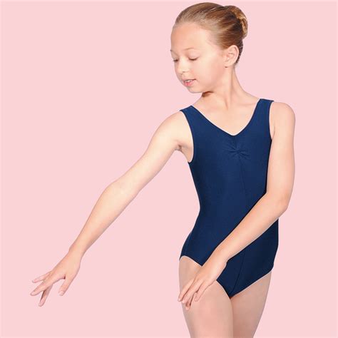 Roch Valley Ruched Front Navy Tank Leotard Showstoppers Dancewear