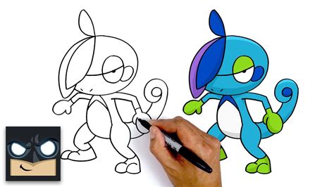 How To Draw Drizzle Pokemon Sword And Shield Youtube