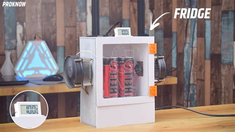 Making A Mini Refrigerator From Peltier Diy Homemade Fridge Youtube
