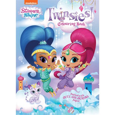 Shimmer And Shine Twinsies Colouring Book Big W