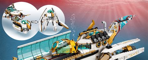 Lego 71756 Ninjago Hydro Bounty Building Set Submarine Toy With Kai