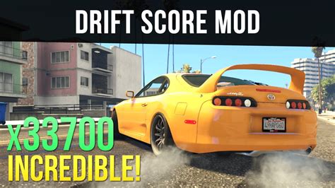 Drift Score Mod Get Points For Drifting Gta 5 Pc Mods Youtube
