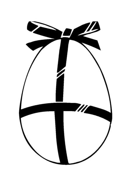Ganz viele ostereier als ausmalbilder zum ausdrucken. Kostenlose Malvorlage Ostern: Osterei mit Schleife zum ...