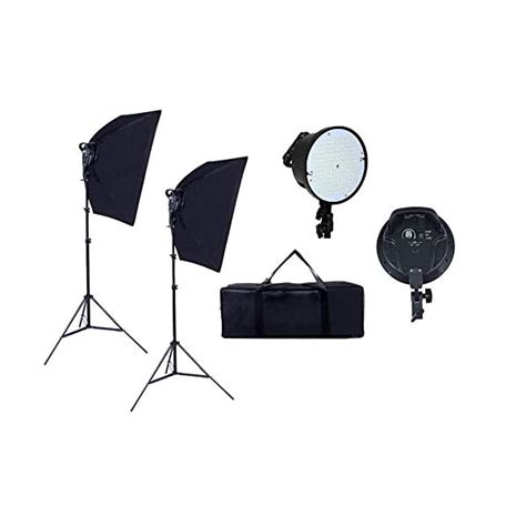 Kit Estúdio Iluminador Led Circular 126 Com Softbox 50x70cm 600w A