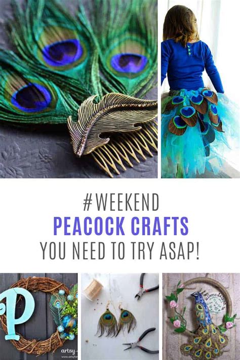 13 Colorful Peacock Crafts You Need To Make This Weekend