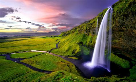 Time Lapse Photography Of Waterfalls During Sunset · Free Stock Photo