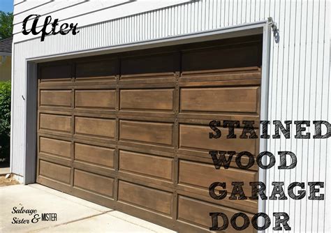Diy Wood Garage Door Makeover Salvage Sister And Mister