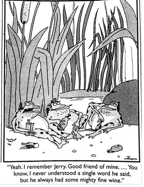 Jeremiah Was A Bullfrog More Far Side Cartoons Far Side Comics