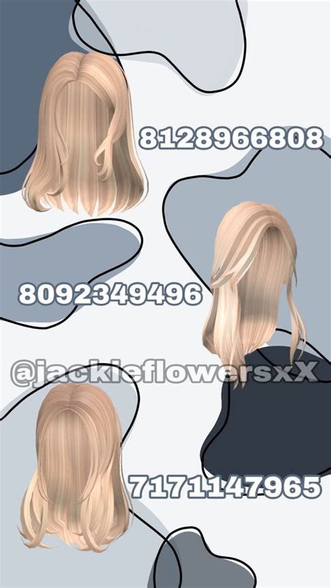 Bloxburg Hair Codes 💙🫐 Roblox Codes Coding Clothes Roblox