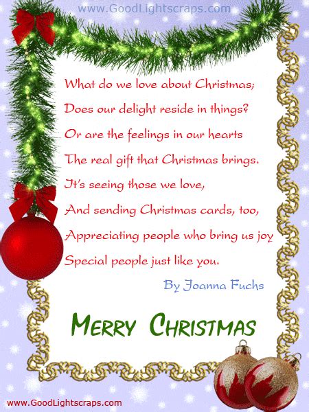 Merry Christmas My Friend Poem