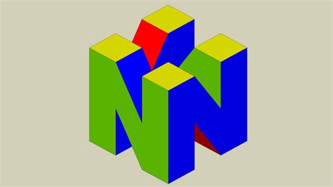 Nintendo 64 Logo 3d