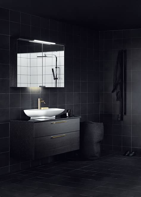 Renovere eller bygge nytt bad? Baderomsinspirasjon sort bad fra Svedbergs | Bad ...
