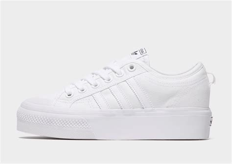 White Adidas Originals Nizza Plaform Womens Jd Sports Nz