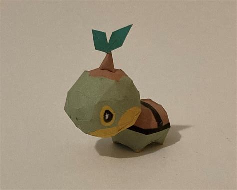 Pokemon Papercraft Chibi Turtwig Papercraft By Craft21 On Deviantart