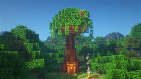 Minecraft How To Build A Treehouse Simple Treehouse Survival