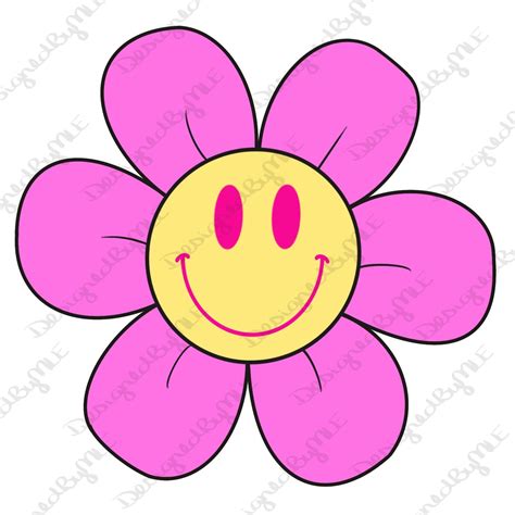Emoji Flower Flower Svg Happy Flowers Summer Flowers Digital