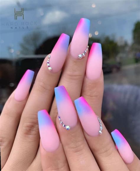 Nail Acrylic Pink With Dimonds Nailsaddict Nailitmag Nailsmagazine