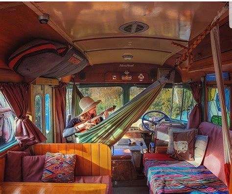 Gorgeous Camper Interior With Hammock Combi Hippie Hippie Camper Vw