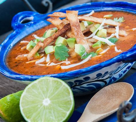 Chicken Tortilla Soup With Avocado And Lime Best Tortilla Soup Recipe
