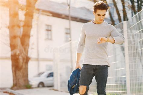 Stylish Guy In The City Stock Photo Image Of Confident 104644670