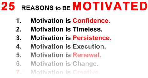 25 Reasons To Be Motivated — Reddjobb