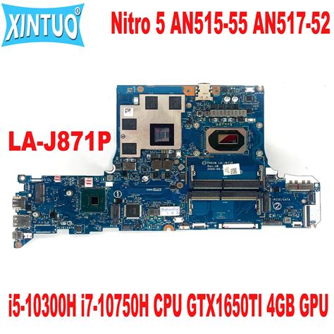 La J871p Motherboard For Acer Nitro 5 An517 52 An515 55 Laptop