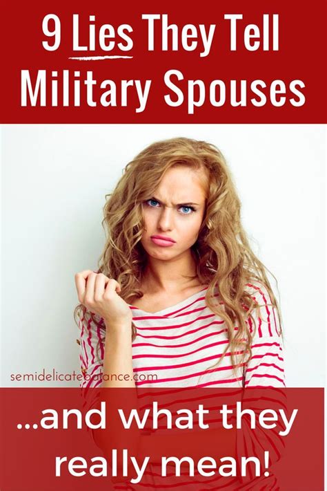 9 Lies They Tell Military Spouses And What They Really Mean