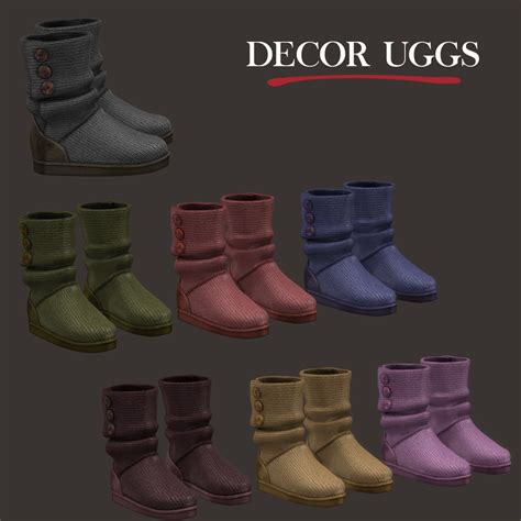 Decor Uggs Sims 4 Sims 4 Cc Sims 4 Cc Shoes