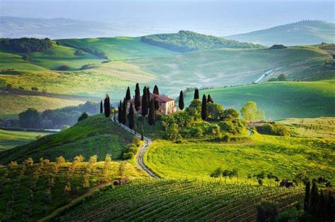 Landscape Italy Hill Field Wallpapers Hd Desktop And Mobile