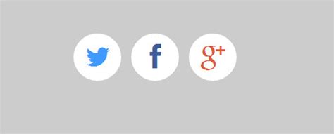 18 Free Html Css3 Social Media Buttons Icons With Hover