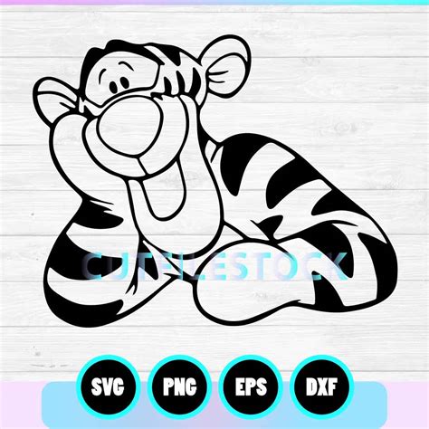 Tigger Winnie The Pooh Svg Character Tigger Svg Png Silhouette Cricut