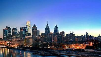 Philadelphia Skyline Pennsylvania Sky Buildings Usa Skyscrapers