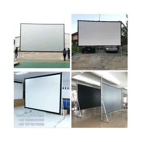 China 200 Inch Portable Projector Screen Outdoor Projection Fast