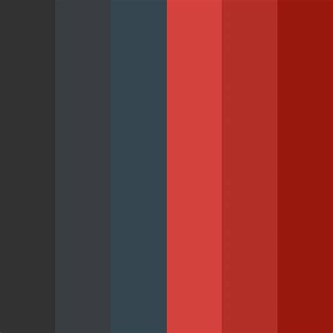 Charcoal And Red Color Palette Black Color Palette Website Color