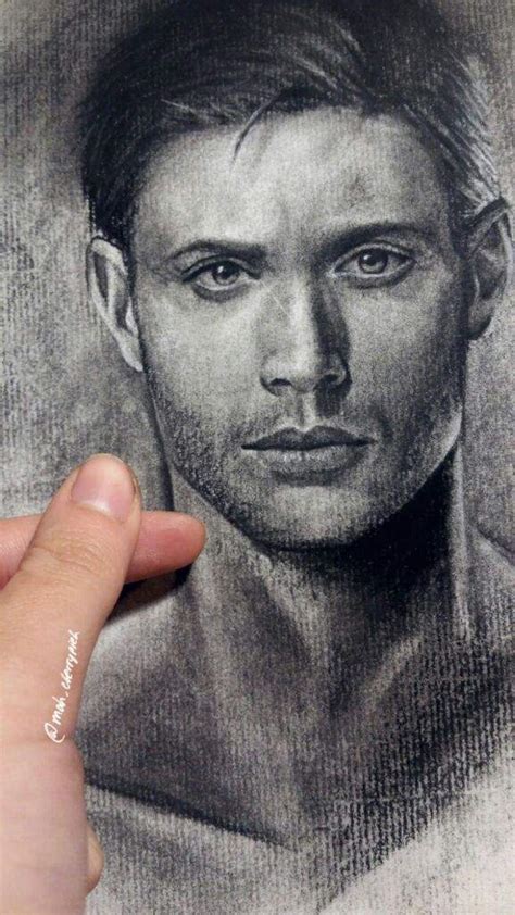 Dean Winchester Drawing Realistic Drawing Skill