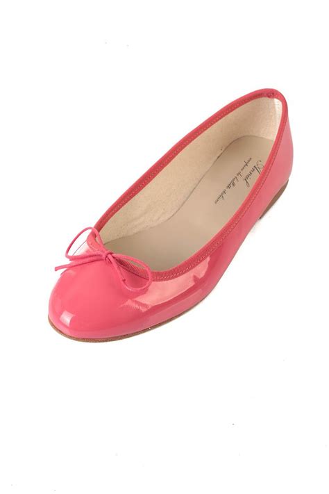 bright pink ballerinas i d like these in navy blue please pink ballerina dress shoes womens
