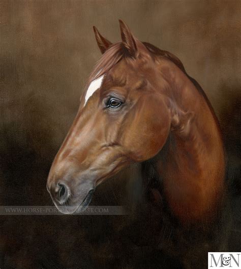 Horses Portrait Oil Paintings On Canvas