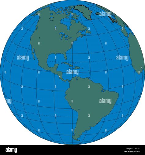 Mapa Del Mundo Mundo América Del Norte Y Del Sur Fotografía De Stock